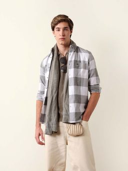 The Bear House - White Cotton Slim Shirt