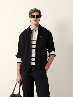 The Bear House - Black Lycra Relaxed Shirt