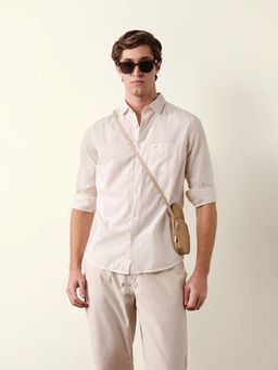 The Bear House - Orange Cotton Slim Shirt