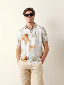 The Bear House - Multi Color Viscose Regular Shirt