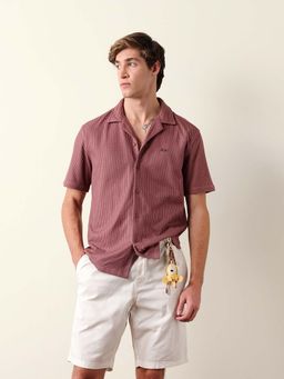 The Bear House - Pink Lycra Relaxed Shirt