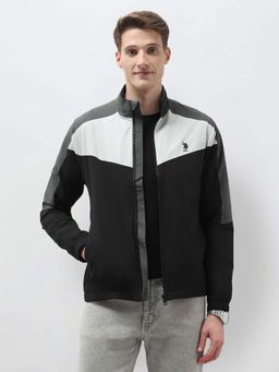 U.S. POLO ASSN. - Black Polyester Regular Jacket