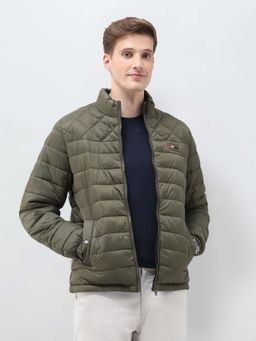 U.S. POLO ASSN. - Green Nylon Regular Reversible Puffer Jacket
