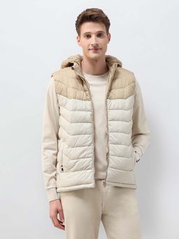 U.S. POLO ASSN. - Beige Polyester Regular Puffer Jacket