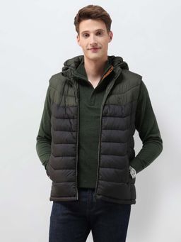 U.S. POLO ASSN. - Black Polyester Regular Puffer Jacket