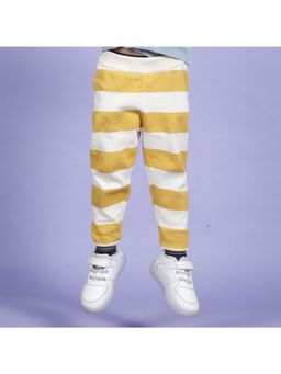 Kids of Greendeer - Yellow 100% Cotton Mustard Stripe Joggers