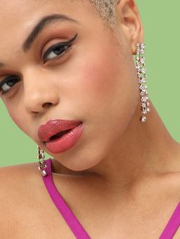 Sohi - Women Gold Plated Contemporary Drop Earrings