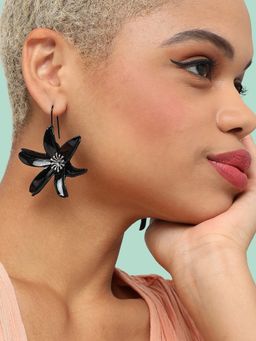 Sohi - Floral Contemporary Drop Earrings