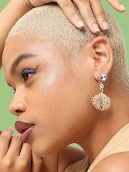 Sohi - Women Gold Plated Drop Earrings