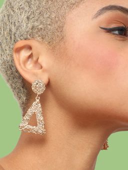 Sohi - Gold-Toned Gold-Plated Contemporary Drop Earrings