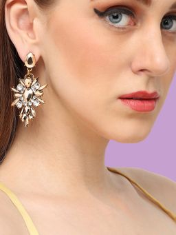 Sohi - Gold-Plated Contemporary Drop Earrings