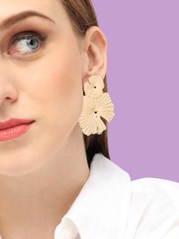 Sohi - Gold-Plated Contemporary Drop Earrings