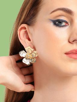 Sohi - Women Gold-Plated Studs Earrings