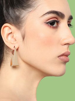 Sohi - Gold-Toned Gold Plated Contemporary Drop Earrings