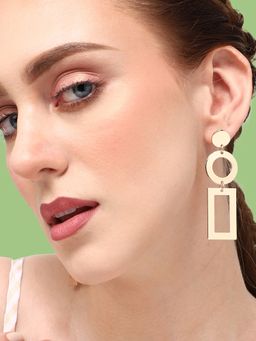 Sohi - Gold-Toned Contemporary Drop Earrings