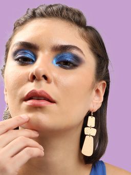 Sohi - Gold-Toned Contemporary Gold Plated Drop Earrings