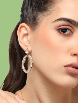 Sohi - Gold-Toned Contemporary Drop Earrings
