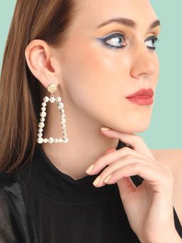 Sohi - Gold-Plated Geometric Drop Earrings