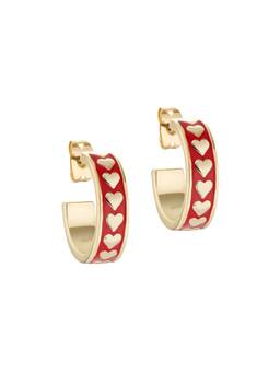 Ted Baker - Emrie Enamel Heart Hoop Earring