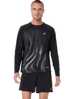 ASICS Black Polyester Regular T-Shirt - Image 1