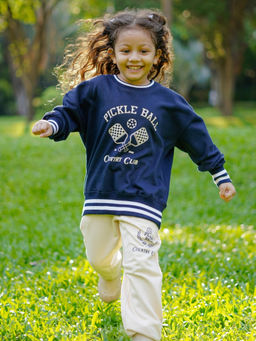 Napchief - Pickleball Country Club Sweatshirt & Joggers Navy Blue (Set of 2)