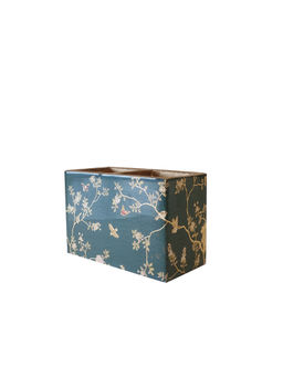 EXPRESSION GIFTING - Green Wooden Two Divider Cutlery Holder