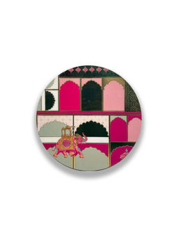 EXPRESSION GIFTING - Green Wooden Round Placemat