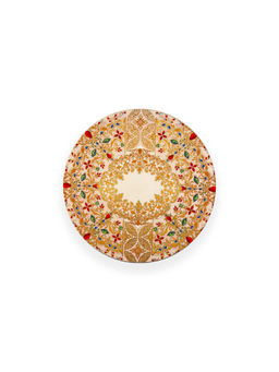 EXPRESSION GIFTING - White & Golden Round Placemat
