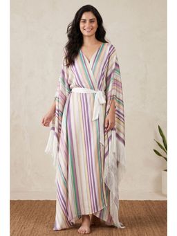 First Resort by Ramola Bachchan - Pink Full Length Cover-up (Set of 2)