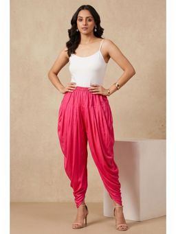 First Resort by Ramola Bachchan - Pink Dhoti Pants