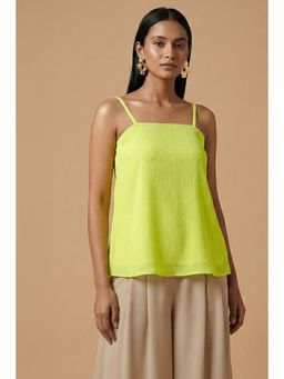 First Resort by Ramola Bachchan - Neon Yellow Camisole