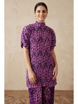 First Resort by Ramola Bachchan - Pink Camouflage Print Top