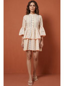 First Resort by Ramola Bachchan - Cream Frill Dress