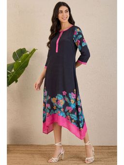 First Resort by Ramola Bachchan - Printed Slimline Midi Dress