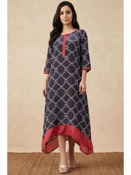First Resort by Ramola Bachchan - Baroque Print Midi Dress