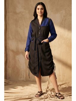 First Resort by Ramola Bachchan - Print Shirt Dress with Belt (Set of 2)
