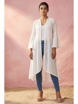 First Resort by Ramola Bachchan - White Shrugs