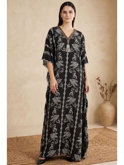 First Resort by Ramola Bachchan - Black Kaftan