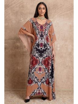 First Resort by Ramola Bachchan - Peach Kaftan