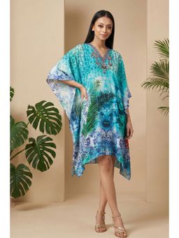 First Resort by Ramola Bachchan - Blue Kaftan