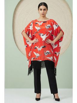 First Resort by Ramola Bachchan - Red Kaftan