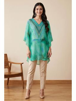 First Resort by Ramola Bachchan - Green Tunic