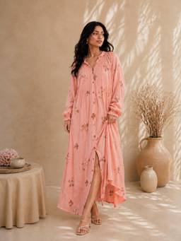 Mud spire - Amara Apricot Dress