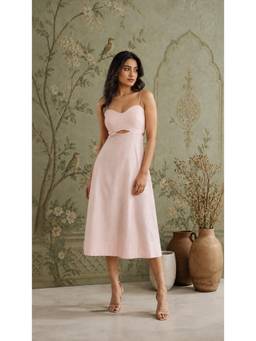Mud spire - Sakura Pink Midi Dress