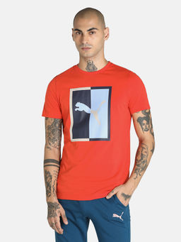 Puma - Ms Graphic Tee Ii Men Red T-shirt