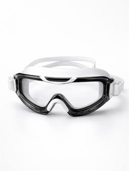 Little Surprise Box - Black & White 3 dash Glass panel UV Protection leakproof design Swim Goggles