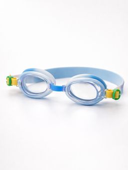 Little Surprise Box - Blue & Green Croc Face, UV Protection Leakproof Design Swim Goggles