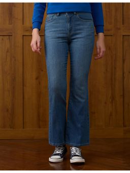 U.S. POLO ASSN. - Women Light Blue Whiskered Bootcut Fit Jeans