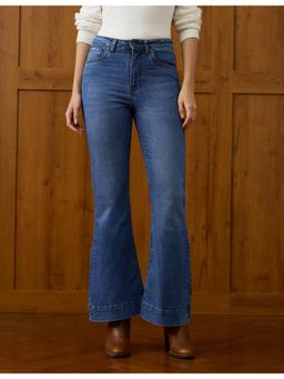 U.S. POLO ASSN. - Women Blue High Rise Extreme Bootcut Jeans