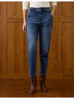 U.S. POLO ASSN. - Women Blue High Rise Straight Fit Jeans